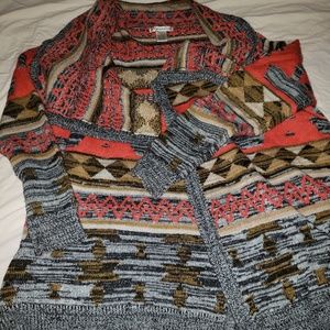 Aztec print sweater